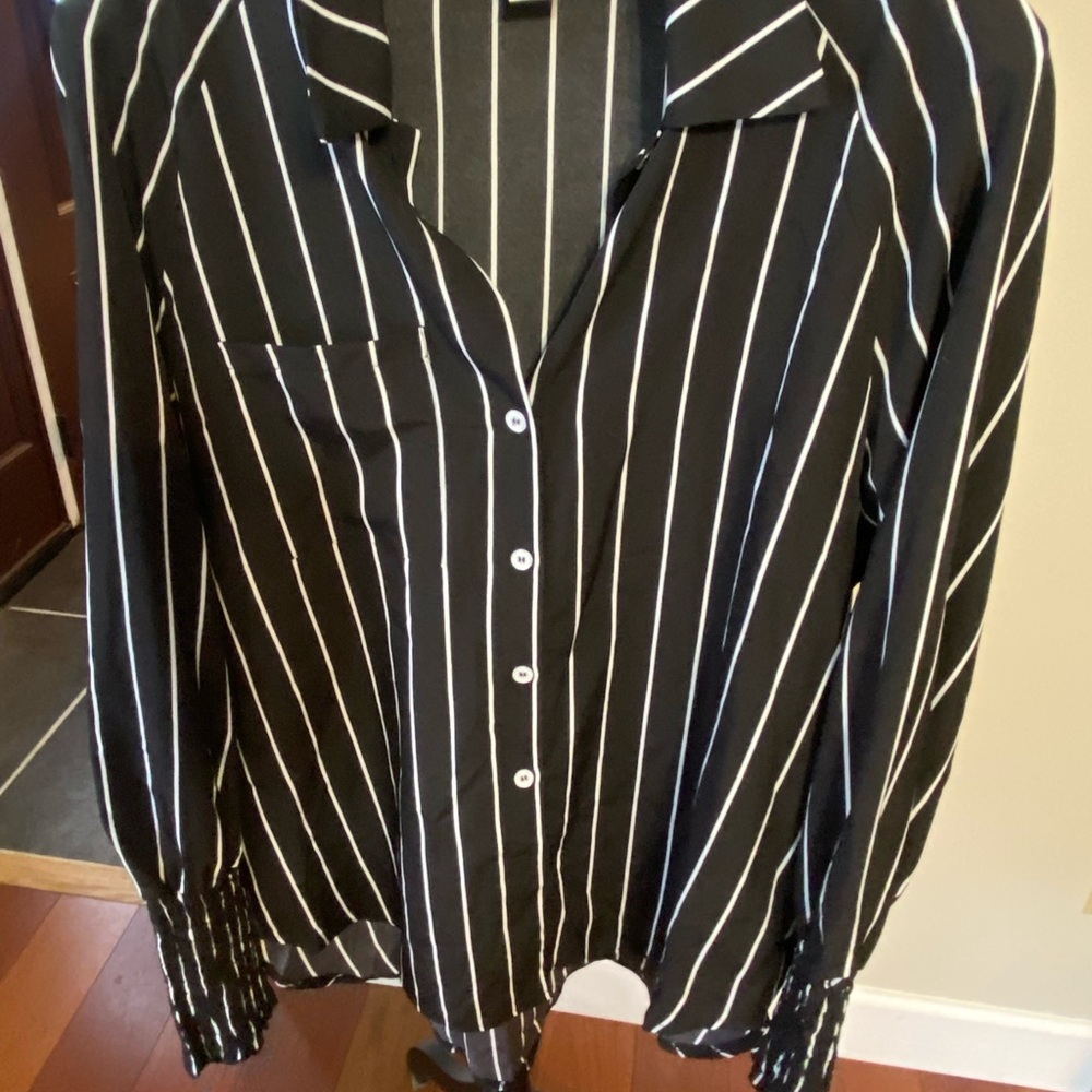 Button down oversize blouse